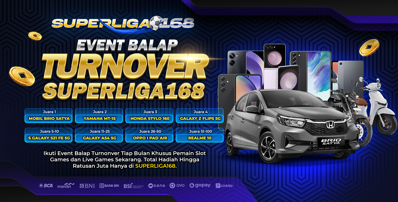 Event Balap Turnover SuperLiga168 - Hadiah Mobil Brio, Yamaha MT-15, Honda Stylo dan Hadiah Menarik Lainnya
